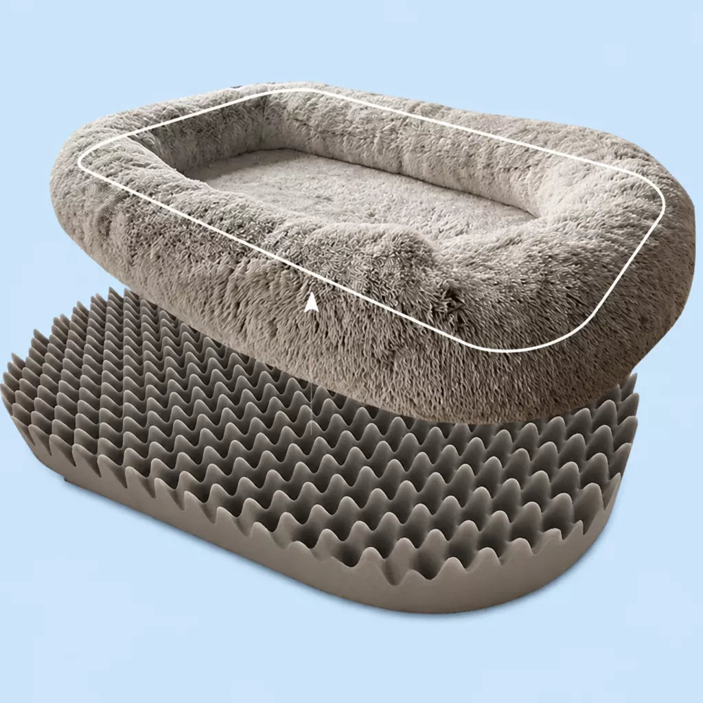 Extra-Large Washable Plush Pet Bed