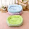 Floral Round Pet Bed for Cats and Small Dogs