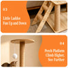 Large Wooden Cat Tree with Space Capsule & Scratching Post