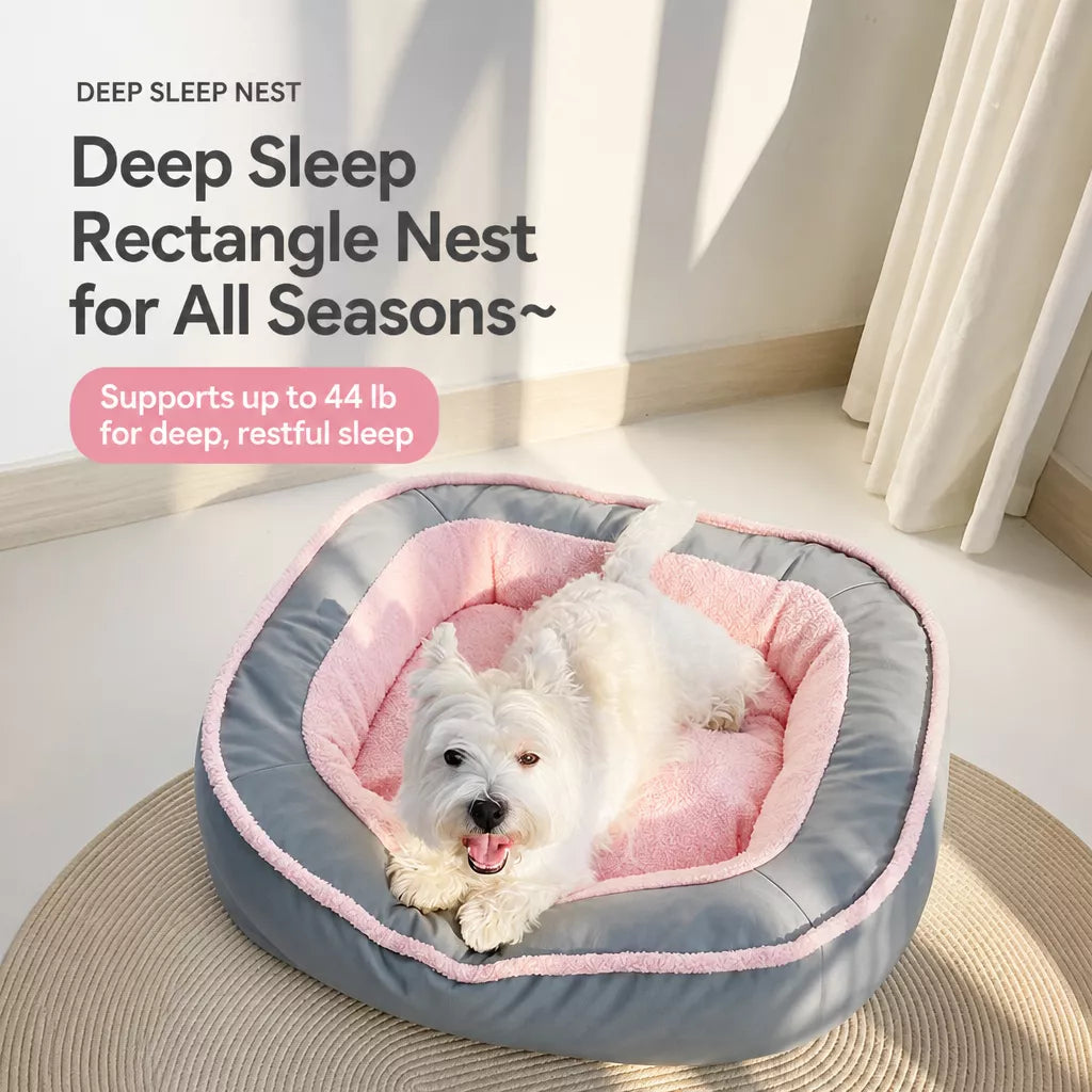 Reversible Washable Nylon Pet Bed for Dogs and Cats