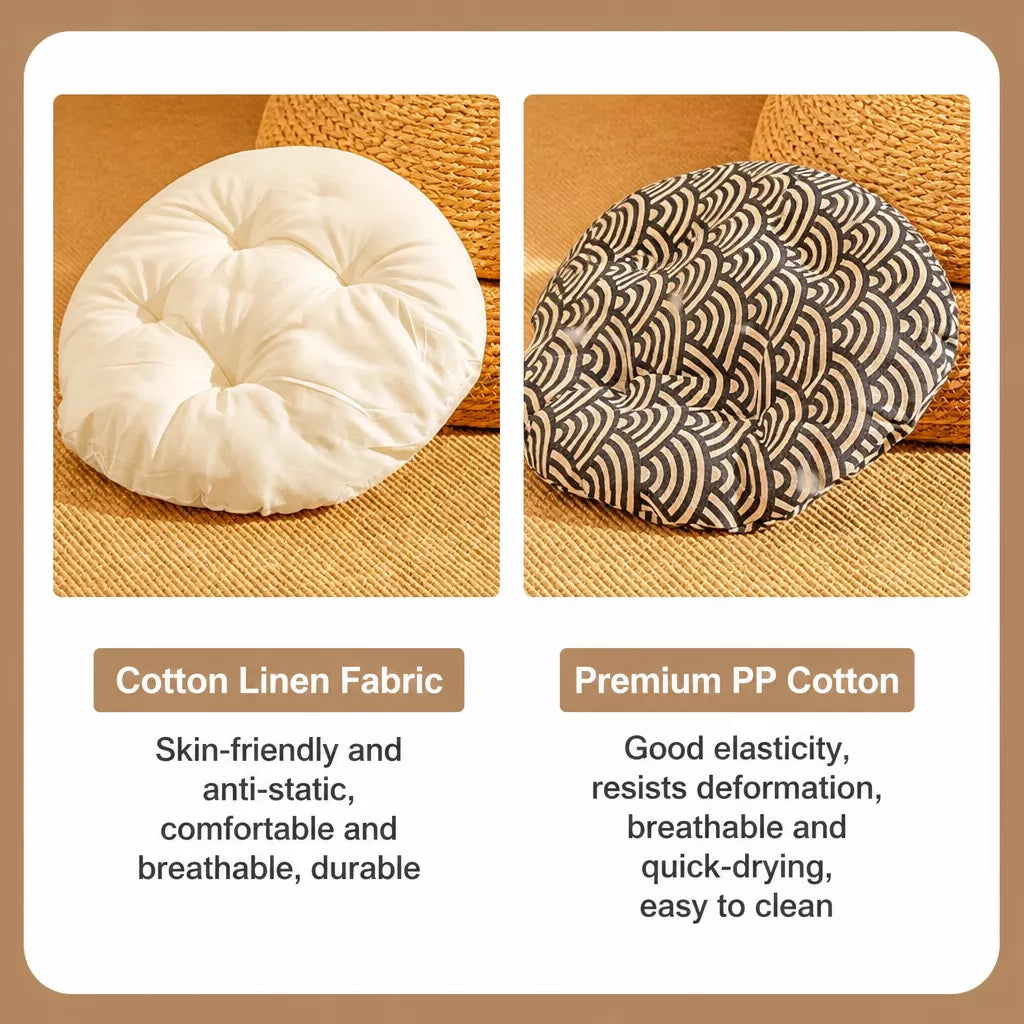 Woven Cat-Ear Pet Bed for Cats and Small Dogs