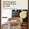 Compact Cat Tree with Sisal Scratcher and Cat Bed