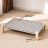 Elevated Pet Cot Bed with Scratching Surface