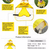 Polyester Dog Raincoat Cape for Small to Medium Dogs