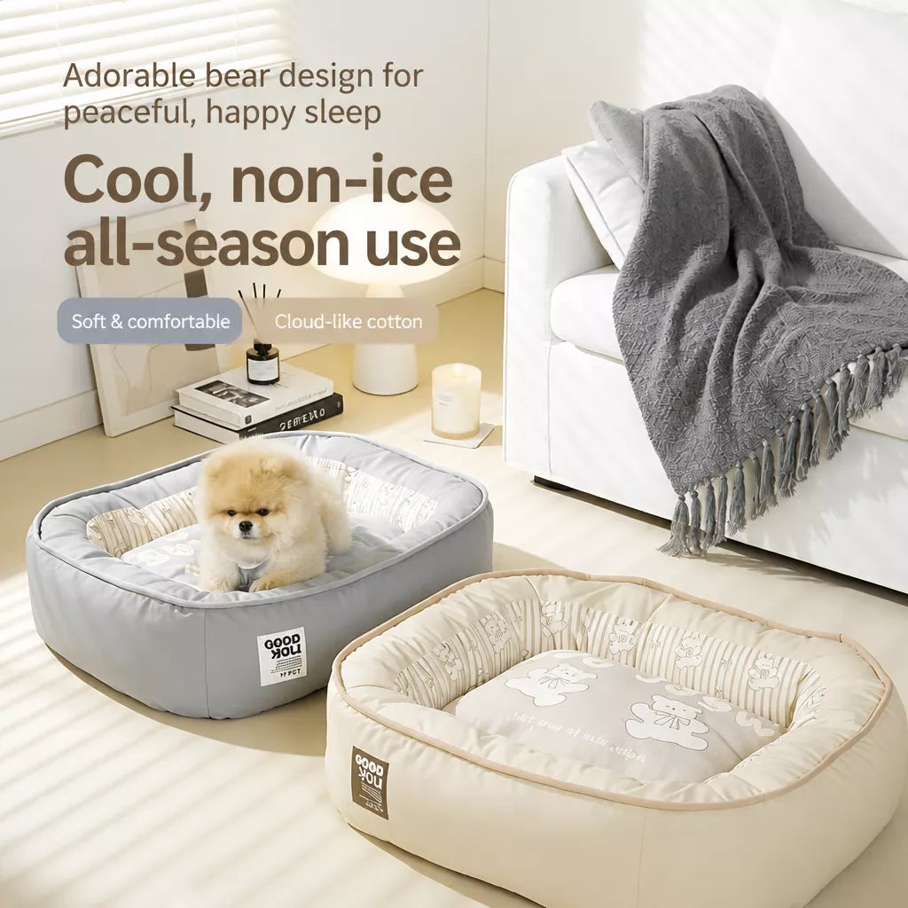 Reversible Washable Nylon Pet Bed for Dogs and Cats