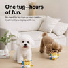 Plush Squeaky Tug Toy with Bell for Dogs