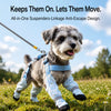 Dog Rain Suit with Covered Legs and Reinforced Paw Panels