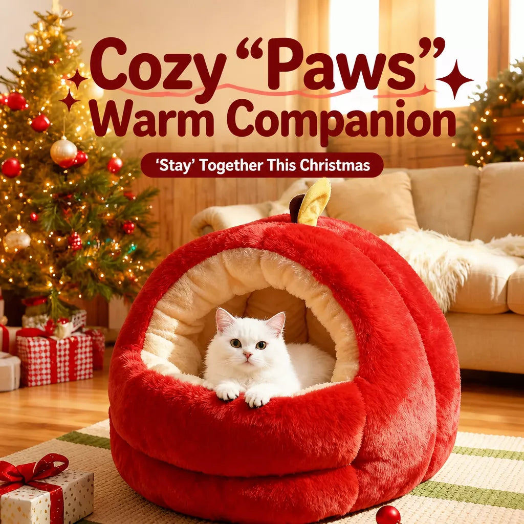 Covered Pet Tent Bed for Cats and Small Dogs