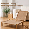 Rattan Cat Bed with Scratching Board