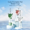 Portable Dog Water Bottle and Feeding Cup for Outdoor Use