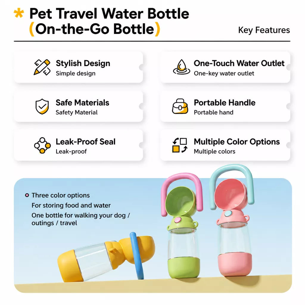 Portable Dog Water Bottle for Walks