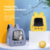 Pet Backpack Carrier with Panoramic Window and Ventilated Design