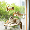 Wooden Window-Mounted Cat Perch & Capsule Bed