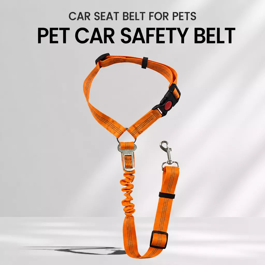 Pet Car Restraint Belt with Headrest Strap p-05439