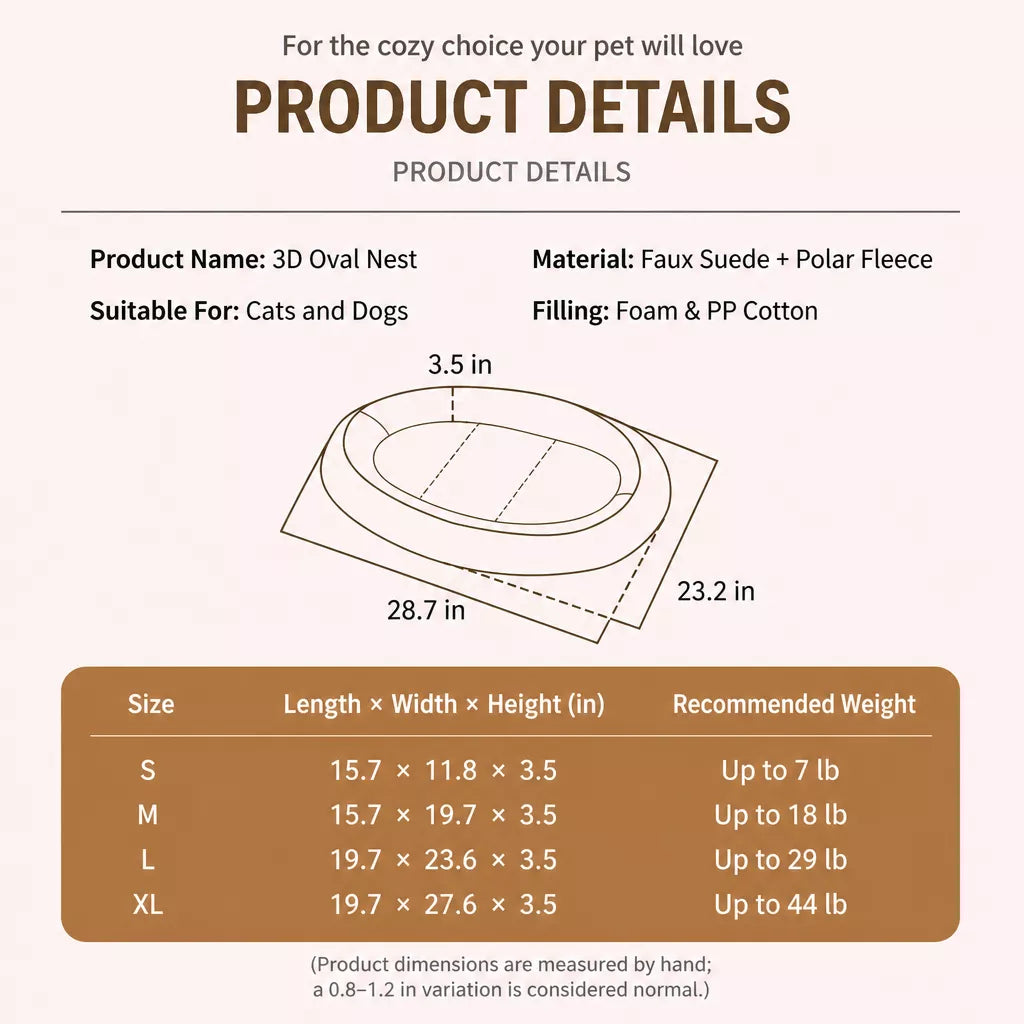 Removable-Washable Pet Bed for Dogs and Cats