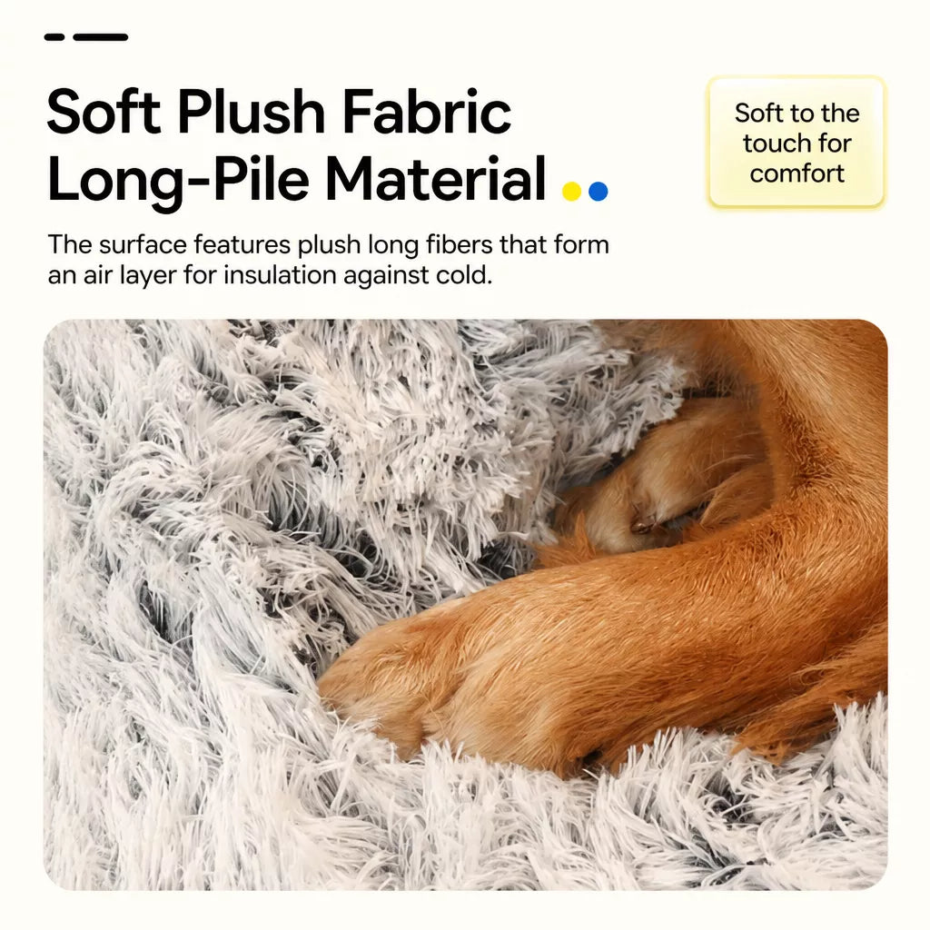 Extra-Large Washable Plush Pet Bed