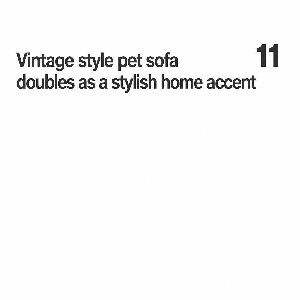 Vintage Plush Pet Sofa Bed for Dogs & Cats