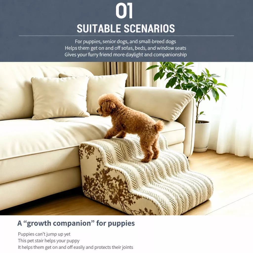 Foam Pet Stairs for Beds and Sofas p-05218