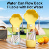 Portable Dog Water Bottle with Foldable Bowl for Walks