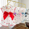 Cotton Bow Dress for Dogs and Cats