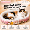 Oval Corrugated Cardboard Cat Scratcher Bed