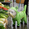 Frog Full-Coverage Raincoat for Dogs with Leash Opening