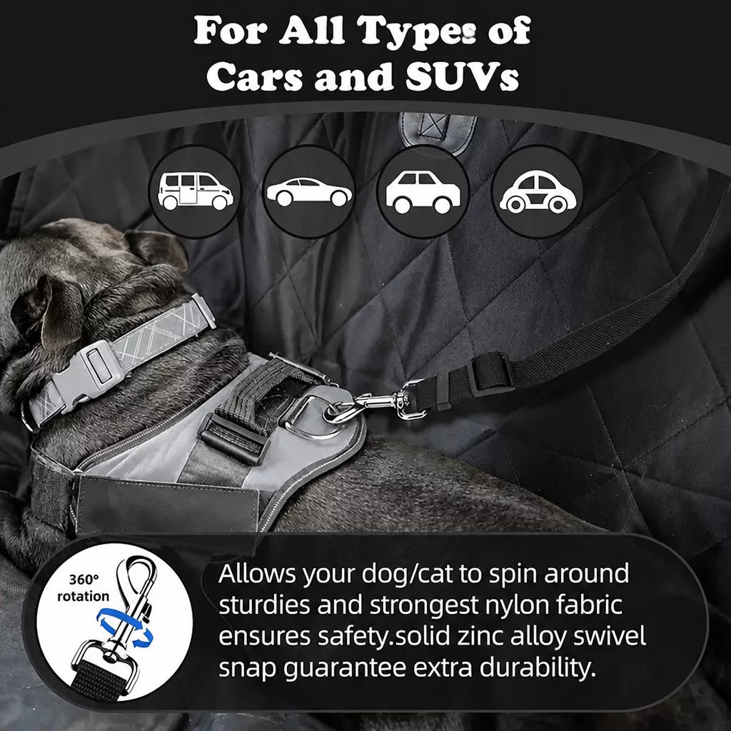 Reflective Retractable Pet Car Seat Belt Leash p-05442