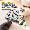 Square Plush Cat Toy with Three Bells