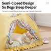 Enclosed Polyester Pet Tent Bed for Cats and Dogs