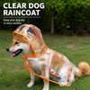 Transparent Waterproof Dog Raincoat