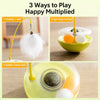 Cat Tumbler Teaser Toy with Feather and Catnip Ball