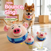 Interactive Electronic Dog Toy with Jumping Ball and Pig