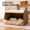 Enclosed Dog House Bed for Small to Large Dogs