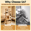 Large Wooden Cat Tree with Space Capsule & Scratching Post