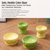 Cheese-Shaped Raised Ceramic Double Bowl Set for Cats and Dogs