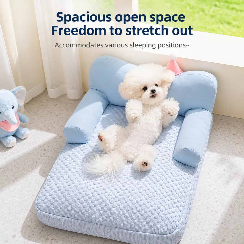 Washable Removable-Cover Dog Bed for Small to Medium Dogs