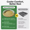 Round Cat Bed with Removable Washable Mat