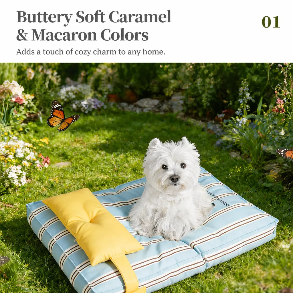Washable Polyester Pet Bed for Dogs and Cats in Multiple Sizes
