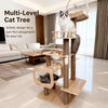 Cat Tree with Condo, Scratching Post & Hanging Toy
