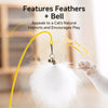 Cat Tumbler Teaser Toy with Feather and Catnip Ball