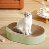 Oval Capsule-Shaped Cat Scratcher Bed