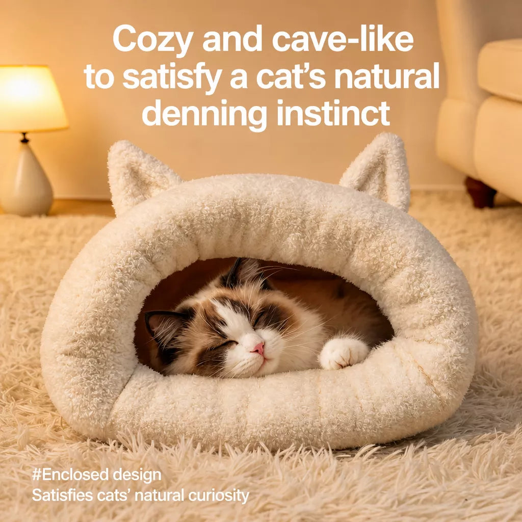 Semi-Enclosed Pet Tent with Tunnel for Cats and Small Dogs p-05968