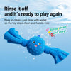 Squeaky Dog Tug Toy with Knotted Rope