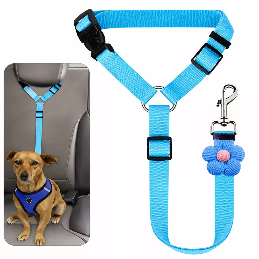 Nylon Pet Car Tether for Dogs and Cats p-05425