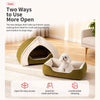 Washable Semi-Enclosed Pet Tent Bed for Dogs and Cats