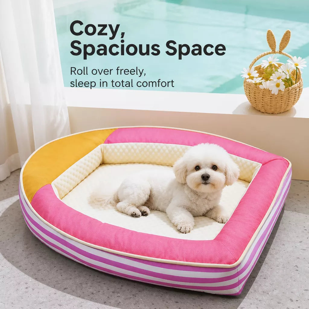Year-Round Polyester Pet Bed Mat for Dogs and Cats