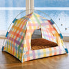 Semi-Enclosed Four-Sided Cat Tent Bed