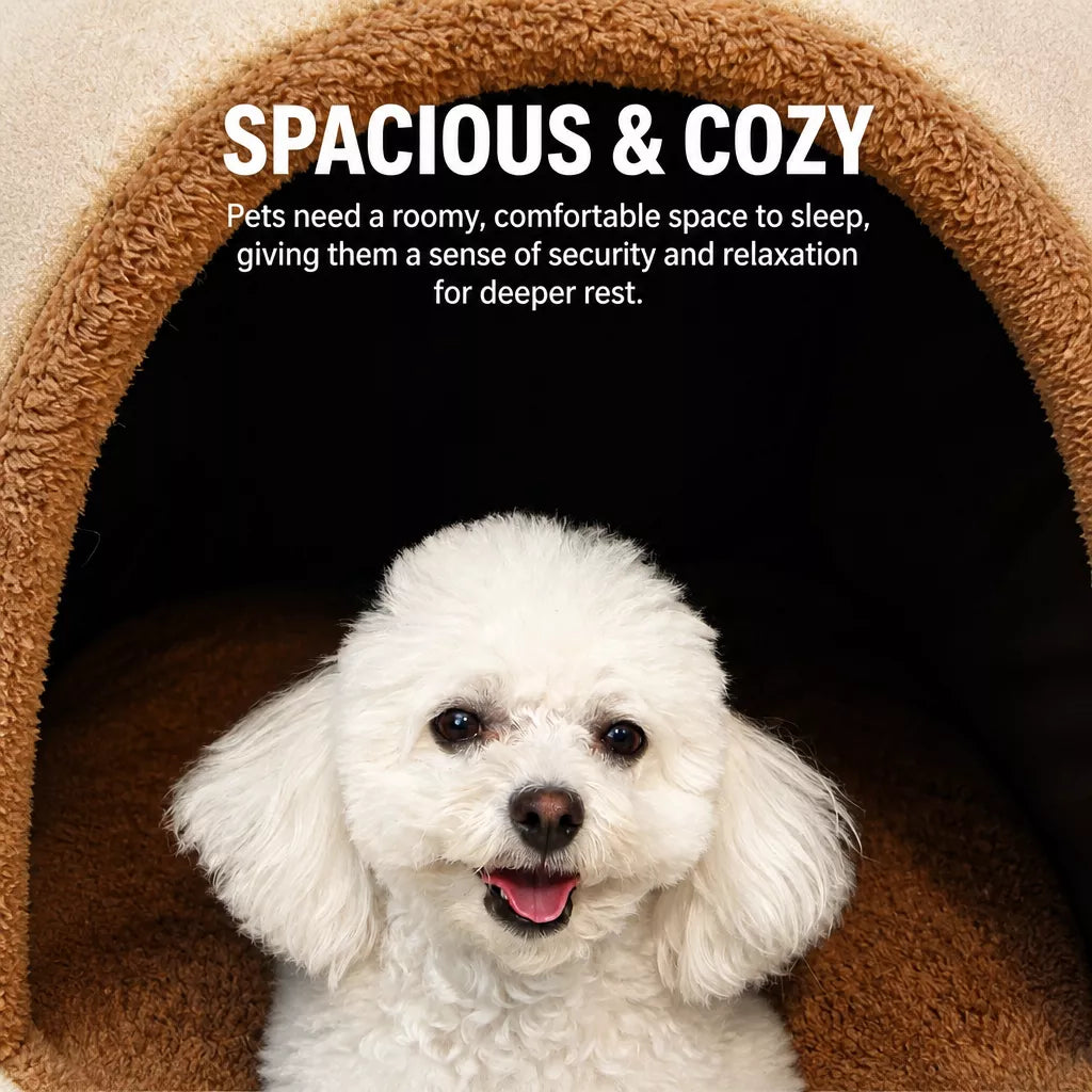 Enclosed Washable Pet House Bed for Dogs and Cats