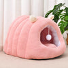 Semi-Enclosed Cat Bed with Tunnel
