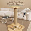 Vertical Sisal Cat Scratching Post with Integrated Climbing Features